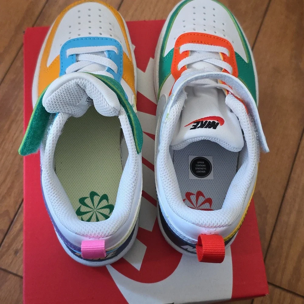 Nike Kids Colorful Sneakers - Orange, Green, Purple, Blue - Picture 3 of 8